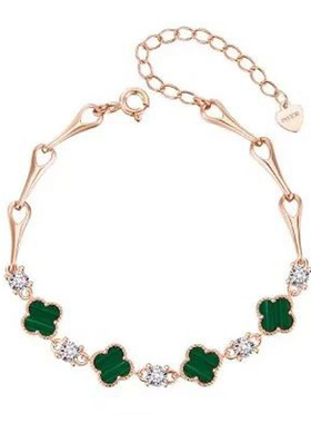 女款送女友999足银小众孔雀石