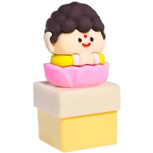 办公室莫生气摆件解压玩具发声钥匙扣不生气挂件如来佛祖语音按键