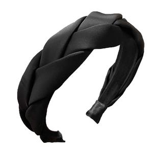 高级感交叉缎面发卡发箍女款高颅顶洗脸压发头饰2025新款宽边头箍