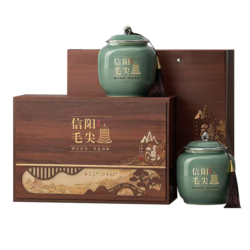 信阳毛尖2026新茶瓷罐礼盒装250g