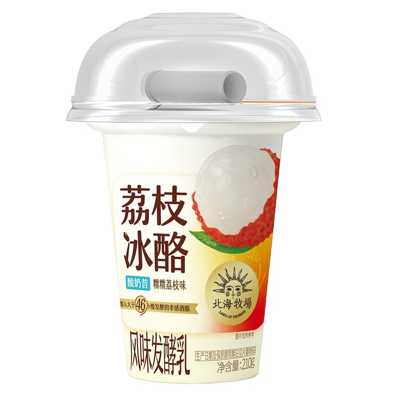北海牧场荔枝米酿低温酸奶210g