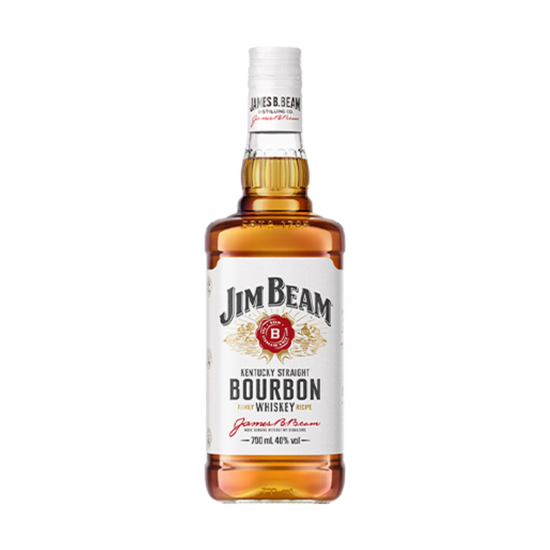 【自营】金宾JimBeam波本威士忌700ml白占边波旁嗨棒三得利洋酒