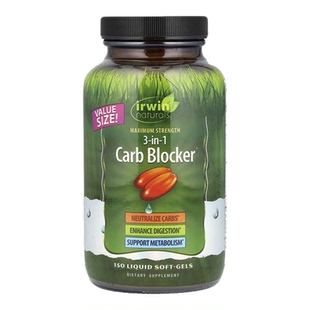 IrwinNaturals爱乐能3合1碳水化合物阻滞剂健康糖转化能量平衡