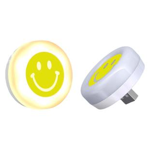 【TJ台纪】 笑脸小夜灯微笑usb氛围睡眠小夜灯宿舍床头led护眼小台灯电脑移动电源随身便携USB灯节能灯小圆灯