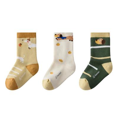 全棉时代儿童袜子秋冬保暖厚款袜