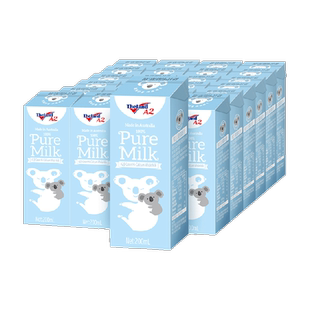 【进口】纽仕兰A2β-酪蛋白全脂纯牛奶200ml*24盒儿童早餐学生奶