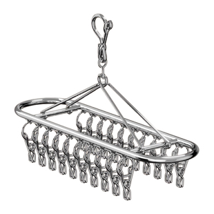 袜子晾晒架多夹子不锈钢阳台挂凉内衣架子多功能晾衣架晒袜子神器