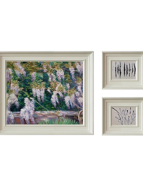 稀有元素 【紫藤花】 挂画风景抽象法式侘寂餐厅卧室客厅装饰画
