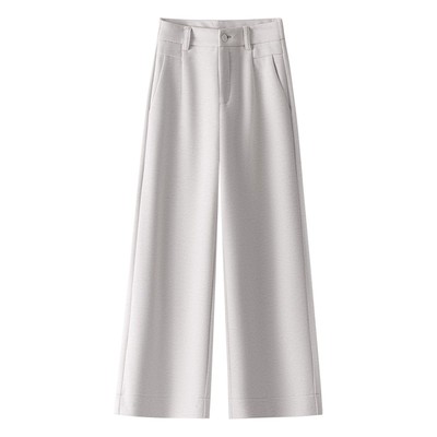 九分加厚毛呢阔腿裤女冬2025新款