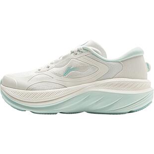 李宁悠然丨 跑步鞋女款减震回弹轻便网面透气厚底增高休闲运动鞋