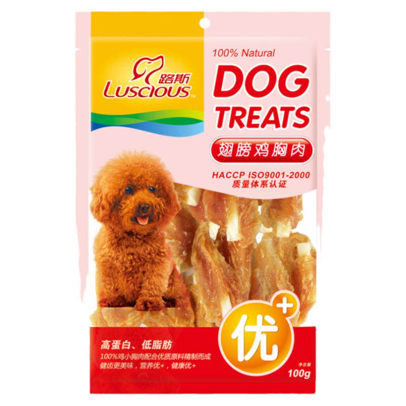 路斯翅膀鸡胸肉100g幼犬耐咬