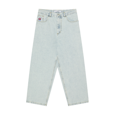 明星同款阔腿老爹牛仔裤