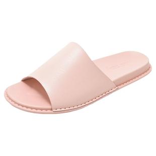 Pansy盼喜日本男女情侣居家拖鞋简约室内软底防滑静音木地板别墅