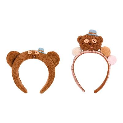 环球potdemiel蜂蜜罐小黄人tim熊毛绒发箍洗脸化妆可爱头饰箍发卡