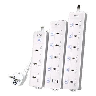 欧标插排转换插头韩国插线板排插带USB转换器圆孔插座德国接线板