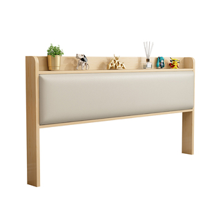 科技布软包床头板靠背垫一体单买2022年新款实木落地简约现代储物