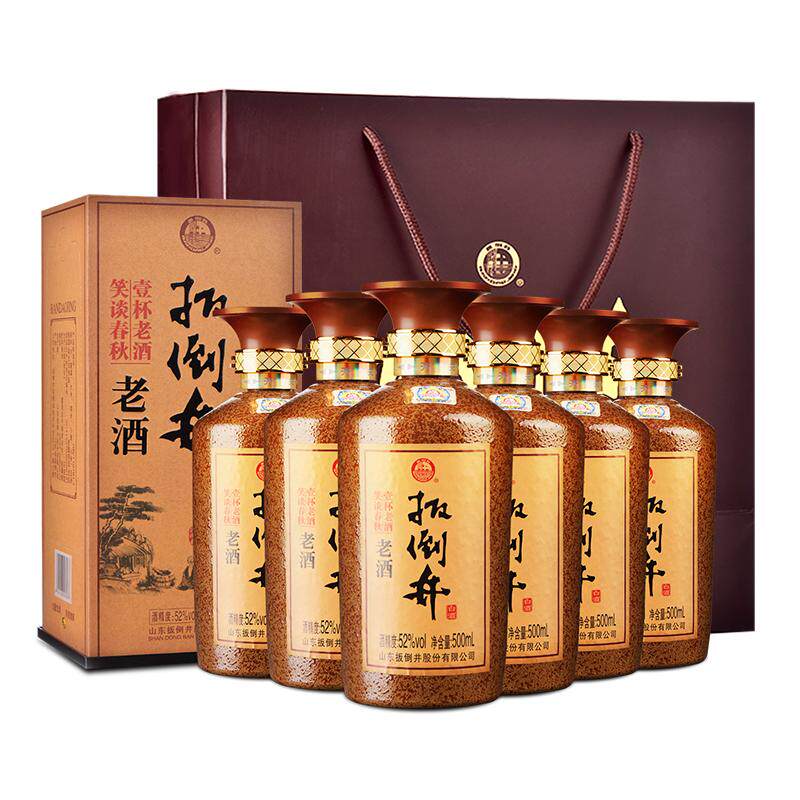 扳倒井老酒52度500ml*6瓶粮食酒