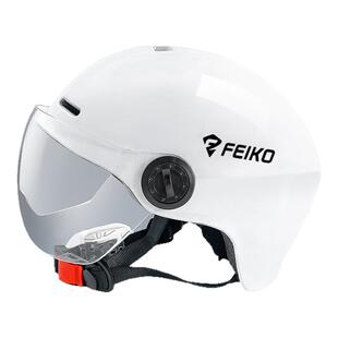 FEIKO四季款3C国标认证摩托车电动车半盔男女通用安全防护头盔