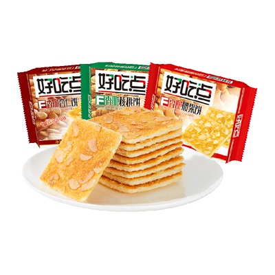 好吃点香脆混合装饼干108g×3包