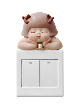 开关装饰墙贴可爱3d立体新家用
