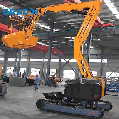 3-10米用于采摘运输辅助果树修剪果园机履带式自行曲臂车