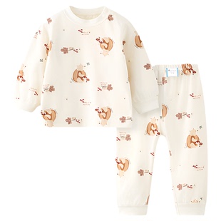 童泰宝宝套装春秋季纯棉婴儿衣服儿童家居服内衣上衣裤子秋衣秋裤