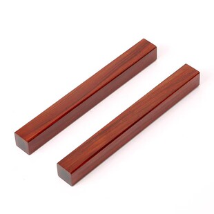 雅轩斋红木镇纸书法压纸镇尺国画 实木质毛笔压条枕尺桌面摆件文房四宝用品 原木纸镇木正尺书画镇子创意定制