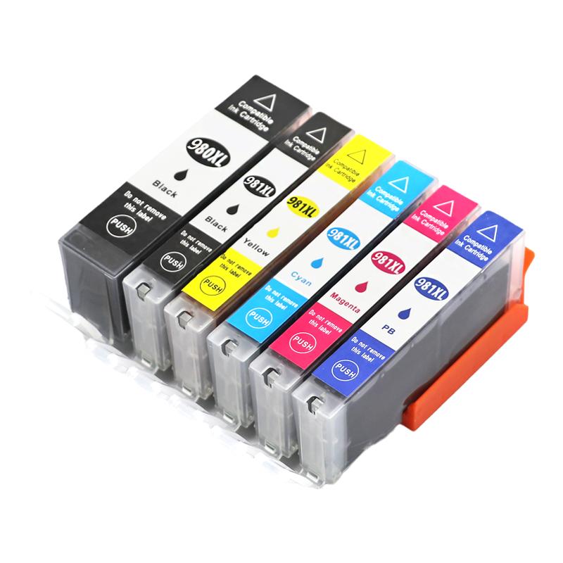 磁电英雄适用canon佳能PIXMA TS8190 TS8195打印机彩色墨盒CANON PGI-980 CLI-981大容量墨水盒TS8190/5墨盒