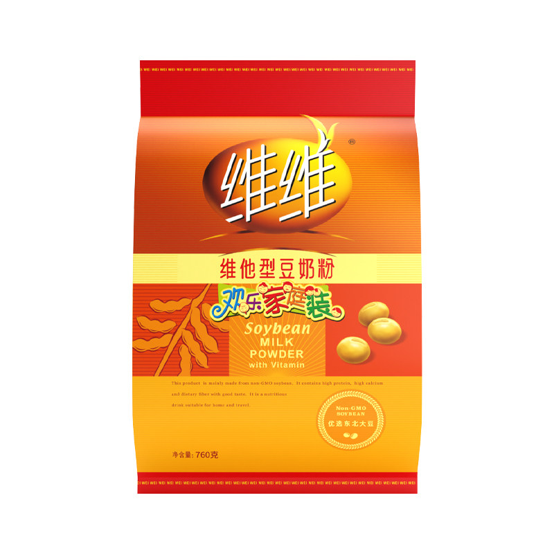 维维维他型豆奶粉760g原味冲饮营养早餐欢乐家庭冲泡袋装高钙优选