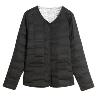 雅鹿修身石墨烯羽绒内胆女款2025秋冬修身保暖内外可穿新品羽绒服