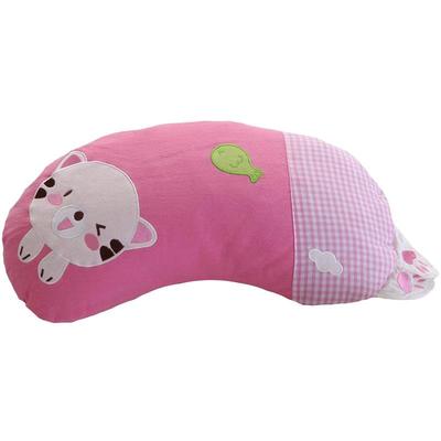 月牙形儿童荞麦枕纯棉透气枕套