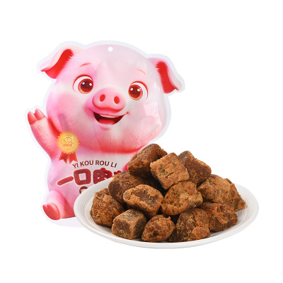法思觅语一口肉粒猪肉粒紧实肉香风干肉干休闲口袋即食宿舍肉零食