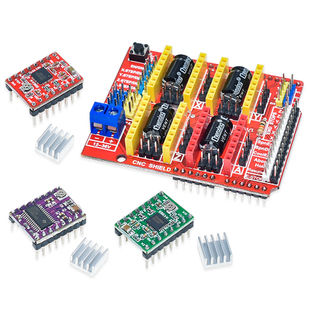 3D打印机配件 步进电机驱动器A4988 16细 DRV8825 32细分驱动器