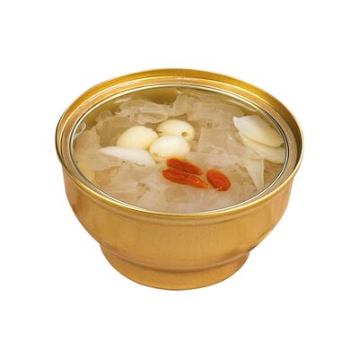 靓益点莲子百合鲜炖本草银耳羹开盖即食免冲泡0脂0添加248g*6碗