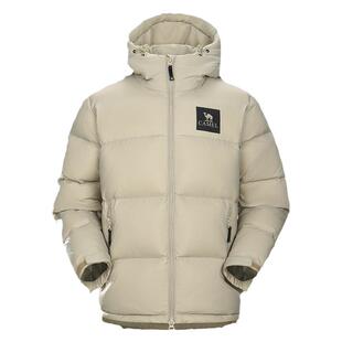 骆驼羽绒服女款冬季户外2026连帽拼色面包服外套男加厚羽绒衣