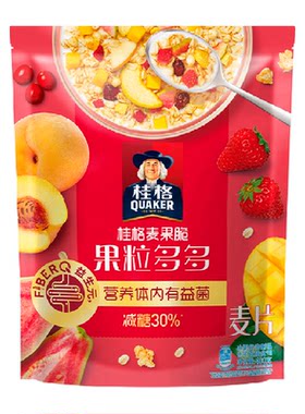 QUAKER桂格麦果脆果粒多多麦片