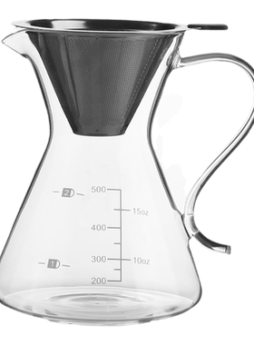 餐将军咖啡过滤器304漏斗分享壶