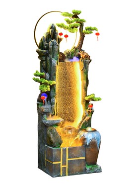 假山流水摆件循环水客厅