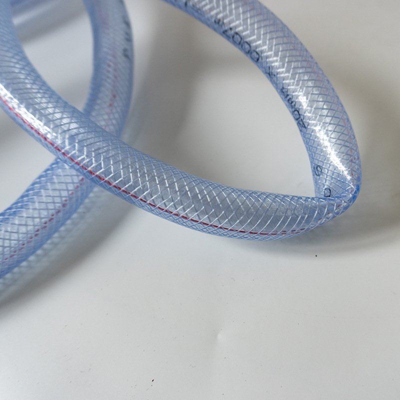 24抗老化PVC编织软管网纹园艺软管防冻蛇皮硬防管增强pvc透明建筑