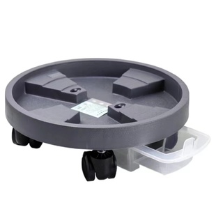 花博士防水泥抽屉移动花盆托盘万向轮托架带轮带接水盒花刹车轮托