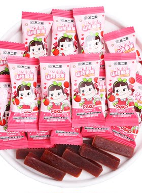 不二家益生菌山楂果条喜糖批发