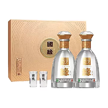 今世缘国缘对开42度白酒礼盒500ml*2浓香型商务宴请