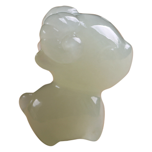 天然和田玉羊吊坠 生肖羊属相属马六合 十二生肖羊手链 钥匙扣