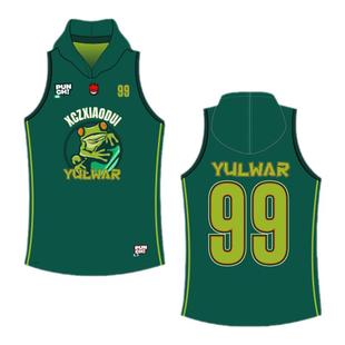 飞盘服腰旗服定制速干运动训练V领坎肩比赛训练服篮球球队服设计