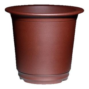 清瓴圆口形精品紫砂兰花盆全手工小盆景盆栽翠盖荷绿云菖蒲万年青