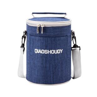 饭包手提保温袋子铝箔加厚学生饭盒袋上班族带饭圆形保温桶手提袋