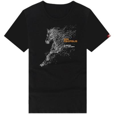 欧洲站夏季新款马图腾男短袖T恤