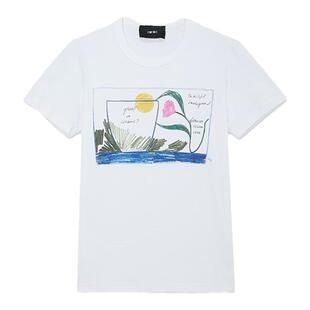 IMMI设计师品牌LOOKNOW春夏新款LAURA BURKE印花修身T恤