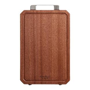 苏美冠乌檀木菜板防霉抗菌家用实木砧板案板厨房专用双面切菜板