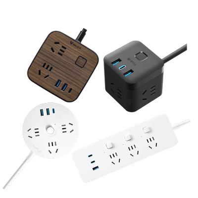 快充公牛USB20w排插插线板